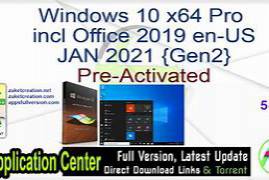 Windows 10 X64 Pro ACTIVATED LATEST 2022 Office 2021